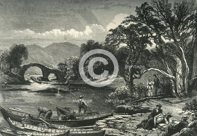 'The Old Weir Bridge, Killarney', c1870.