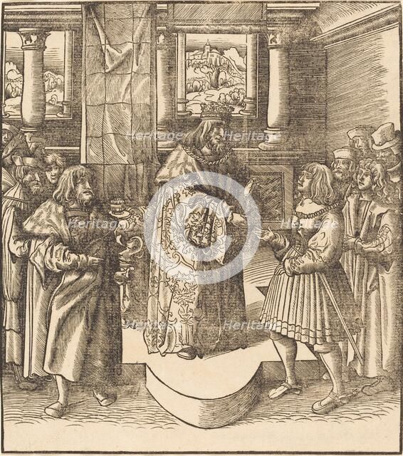 The Old White King Sending His Messengers to Portugal, 1514/1516. Creator: Leonhard Beck.