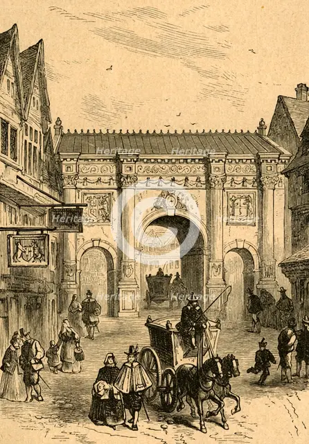 'The Old Wooden Temple Bar', (1897). Creator: Unknown.
