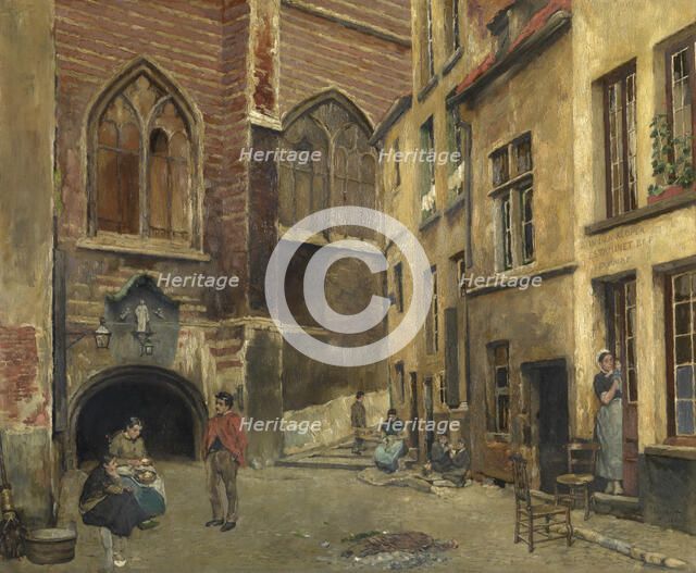 The Old Antwerp Butcher Hall, 1882. Creator: Pieter Verhaert.