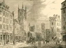 The Old Bank of England, Looking from the Mansion House 1890. Creator: Unknown