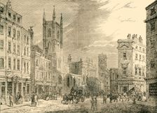 The Old Bank of England, Looking from the Mansion House 1890. Creator: Unknown