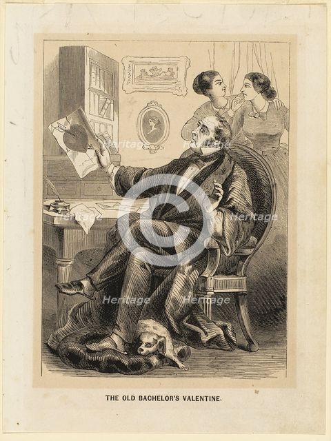 The Old Bachelor's Valentine (valentine), 1860/70. Creator: Unknown.