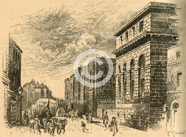The Old Bailey, London, early 19th century (c1890). Creator: Unknown.