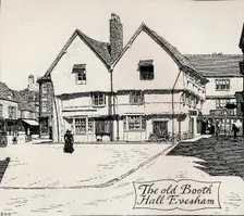 The old Booth Hall, Evesham 19th century. Artist: Edmund Hort New