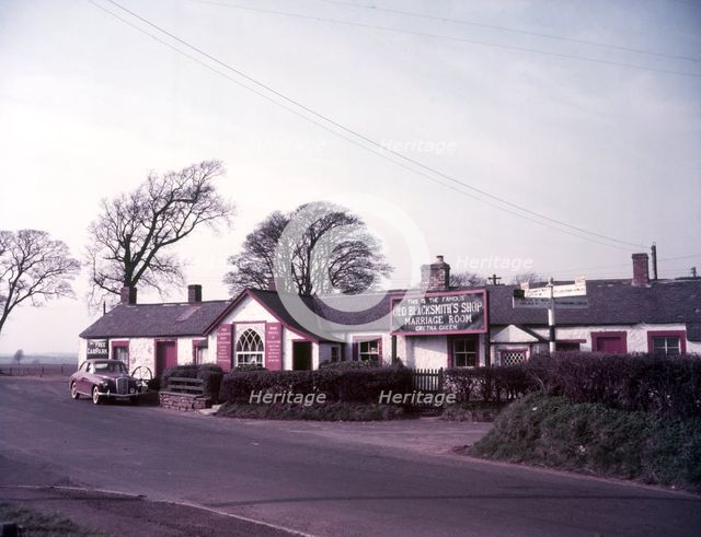 The Old Blacksmith's Shop Marriage Room, Gretna, Dumfries and Galloway, Scotland, 1960s.  Creator: Arthur Charles Kirby Ware.