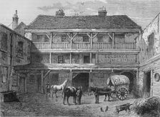 The Old Black Bull Inn, Gray's Inn Lane, London, c1800 (1878)