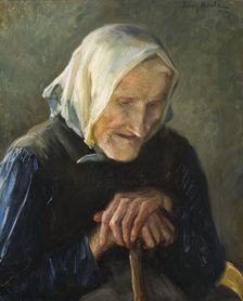 The Old Blind Woman, 1903. Creator: Fanny Brate