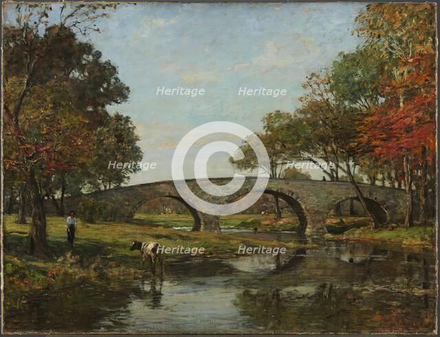 The Old Bridge, 1890. Creator: Theodore Robinson.