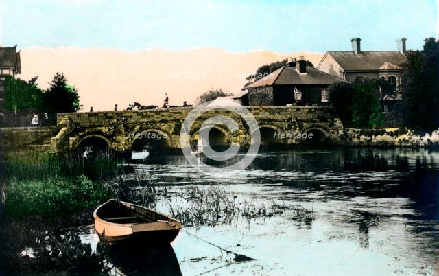 The Old Bridge, Christchurch, Dorset, 1926.Artist: Cavenders Ltd