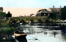 The Old Bridge, Christchurch, Dorset, 1926.Artist: Cavenders Ltd