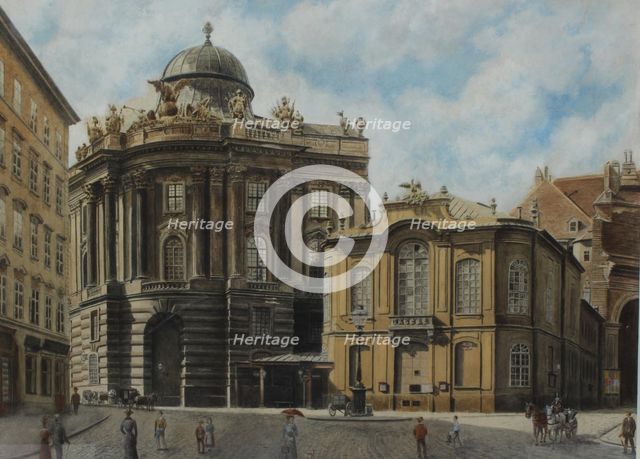 The old Burgtheater in Vienna, .