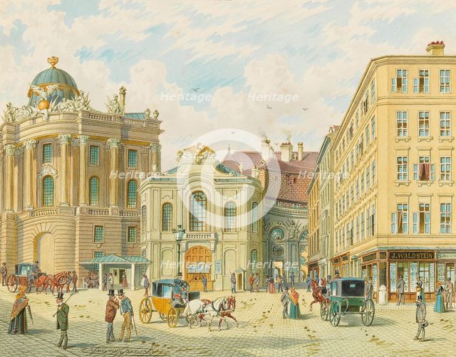 The old Burgtheater in Vienna, Early 1900s.