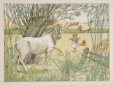 The Old Bus Horse, from Four and Twenty Toilers, pub. 1900 (colour lithograph)