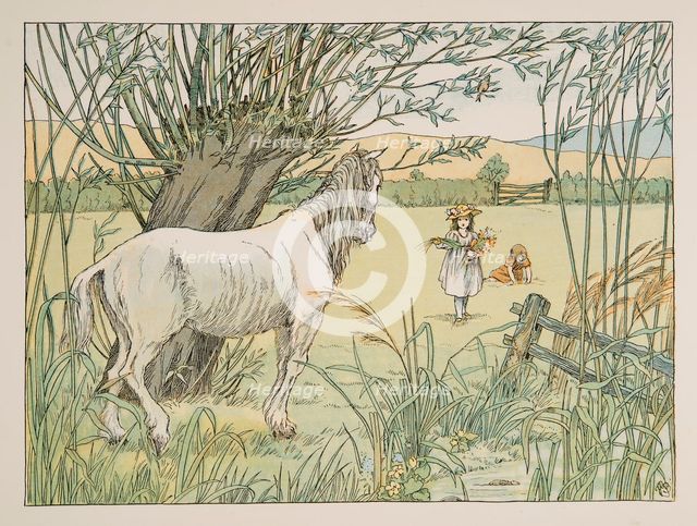 The Old Bus Horse, from Four and Twenty Toilers, pub. 1900 (colour lithograph)