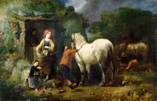 The Old Carthorse 1861. Artist: William Perry