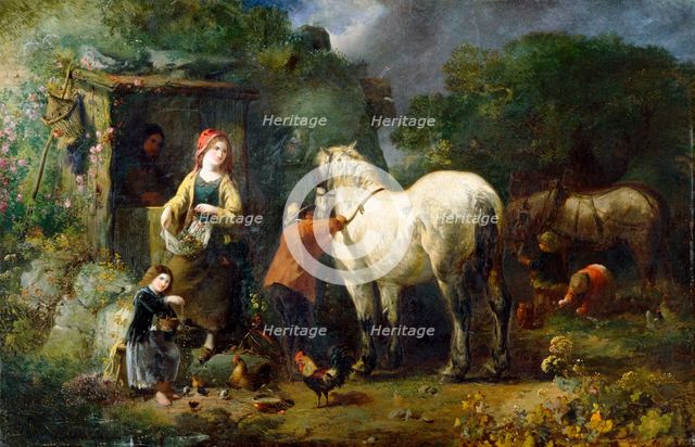'The Old Carthorse', 1861. Artist: William Perry.