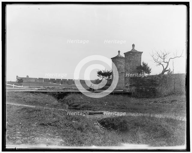 The Old City Gate, St. Augustine, between 1880 and 1897. Creator: William H. Jackson.
