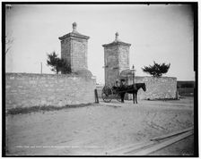 The Old City Gate, St. Augustine, c1894. Creator: William H. Jackson