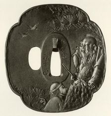 The "Old Couple Takasago" c1800-1820, (1910). Creator: Ichijosai Hirotoshi