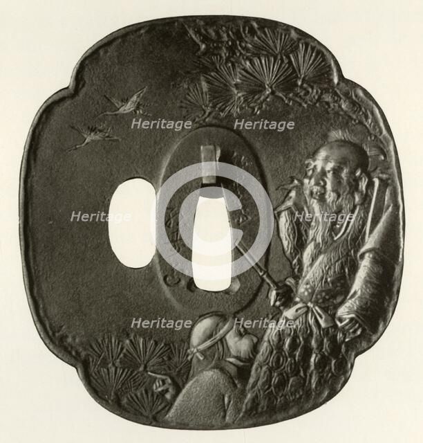 'The "Old Couple Takasago"', c1800-1820, (1910). Creator: Ichijosai Hirotoshi.