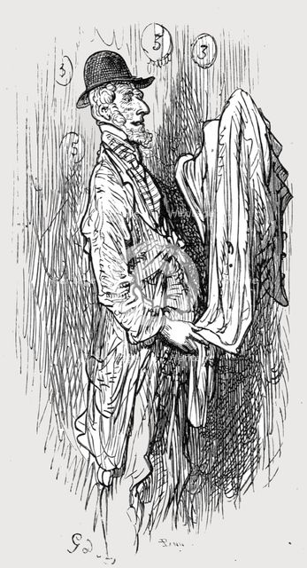 'The Old Clothesman', 1872.  Creator: Gustave Doré.