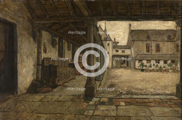 The Old Cloister in Lier, 1871. Creator: Willem Linnig II.