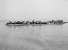 The Old club and cottages, Ste. Claire [sic] Flats, Mich., c.between 1910 and 1920. Creator: Unknown