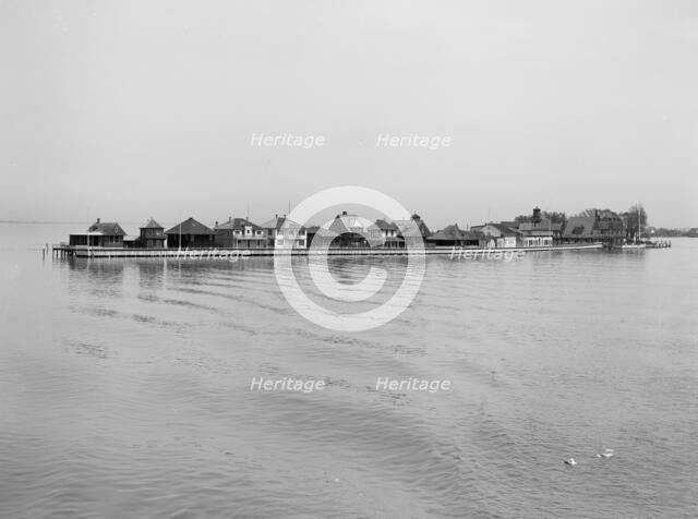 The Old club and cottages, Ste. Claire [sic] Flats, Mich., c.between 1910 and 1920. Creator: Unknown.