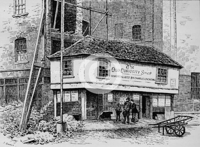 The Old Curiosity Shop near Lincoln's Inn Fields, London, c1860 (1911). Artist: Joseph Swain.