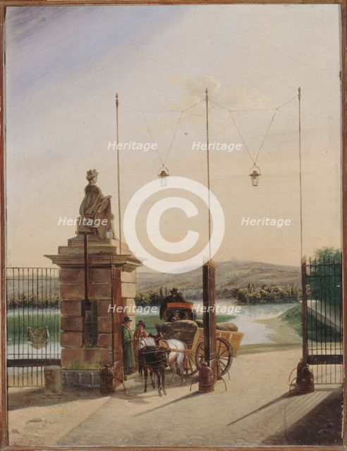 The old door of Bonshommes de Passy, between 1815 and 1825. Creator: Unknown.