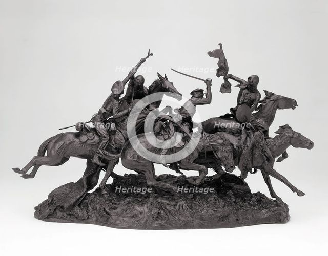 The Old Dragoons of 1850, Modeled 1905, cast 1906/7. Creator: Frederic Remington.