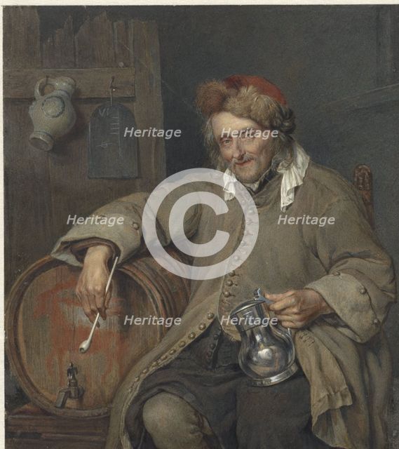 The old drinker, 1829-1898. Creator: Jan Hendrik Neuman.