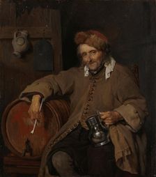 The Old Drinker, c.1661-c.1663. Creator: Gabriel Metsu