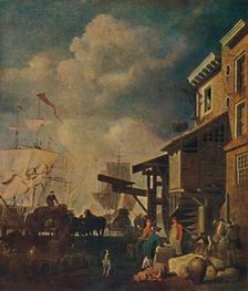 The Old East India Wharf, London Bridge c1700-1740, (1904). Artist: Peter Monamy