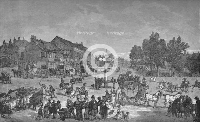 'The Old Elephant and Castle Inn', c1785, (1912). Artist: Unknown.