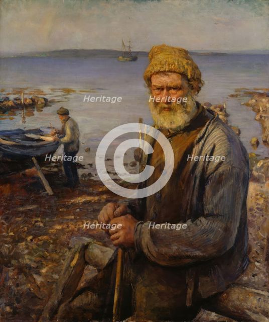 The old Fisherman, 1891. Creator: Hans Heyerdahl.
