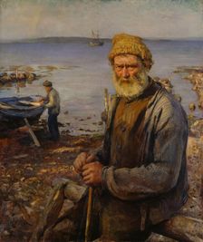 The old Fisherman, 1891. Creator: Hans Heyerdahl