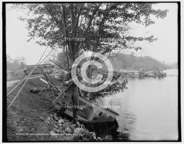The Old fisherman, Cranberry Lake, N.J., c1900. Creator: Unknown.
