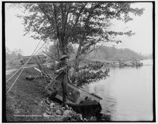 The Old fisherman, Cranberry Lake, N.J., c1900. Creator: Unknown