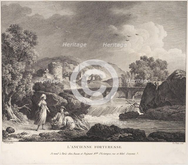 The Old Fortress, ca. 1770. Creator: Jean Jacques Le Veau.