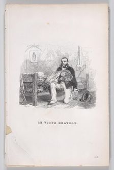 The Old Flag from The Complete Works of Béranger, 1836. Creators: Auguste Raffet, Lacoste, Eugène Guillaumot