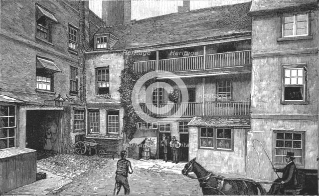 ''The Old Garter Inn at Windsor; recently pulled down', 1890. Creator: Unknown.