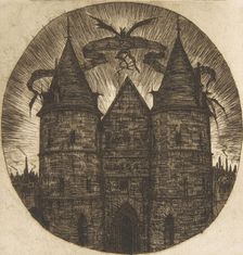 The Old Gate of the Palais de Justice, Paris, 1854. Creator: Charles Meryon