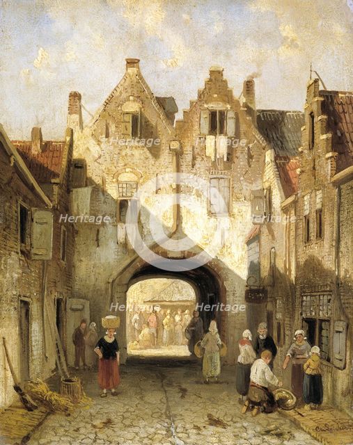 The Old Gate, c.1850-c.1880. Creator: Charles Henri Joseph Leickert.