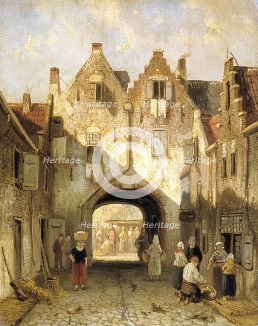 The Old Gate, c.1850-c.1880. Creator: Charles Henri Joseph Leickert.