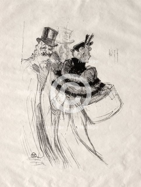The Old Gentlemen, 1894. Creator: Henri de Toulouse-Lautrec (French, 1864-1901).