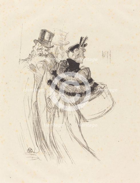 The Old Gentlemen (Les vieux messieurs), 1894. Creator: Henri de Toulouse-Lautrec.