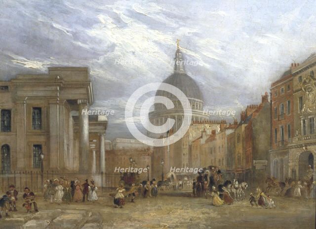 'The Old General Post Office and St Martin's le Grand', 1835.                                        Artist: George Sidney Shepherd