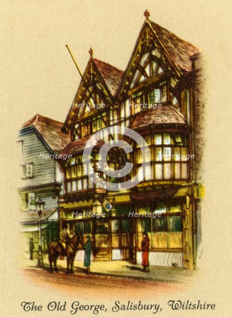 'The Old George, Salisbury, Wiltshire', 1936.   Creator: Unknown.